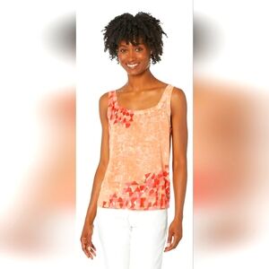 NWT NIC +ZOE Sunburst Tank Top Women’s Size Lg